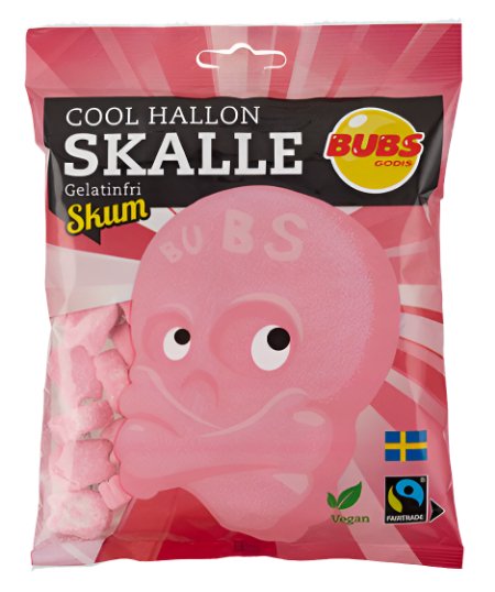 Bubs Cool Raspberry Sour Skulls 90g (Sweden) - Yum At Hart