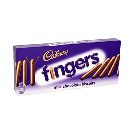 Cadbury Dairy Milk Fingers Chocolate Covered Biscuits PMP 114g (UK) - Yum At Hart