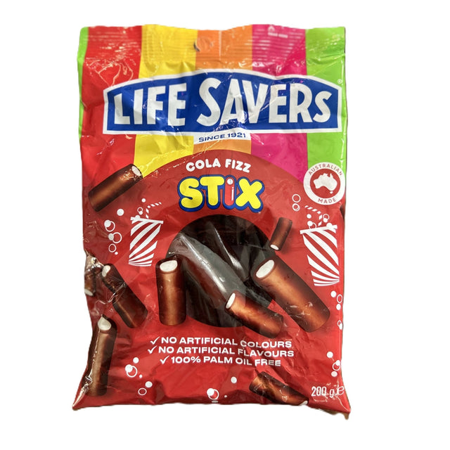 Lifesavers Cola Stix Sherbert 200g (Australia) - Yum At Hart