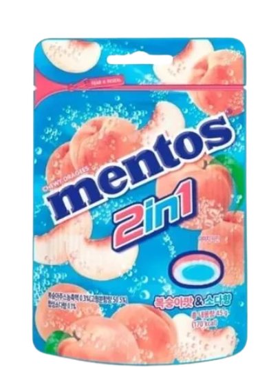 Mentos 2 in1 Peach (Korea) - Yum At Hart