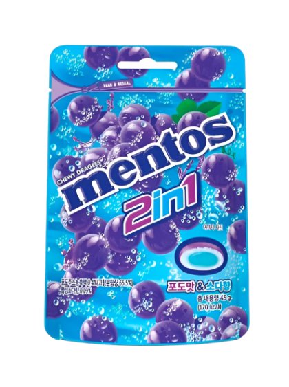 Mentos 2IN1 Grape (Korea) - Yum At Hart