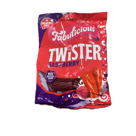 RJs Fabulicious Raspberry Twister 200g (New Zealand) - Yum At Hart