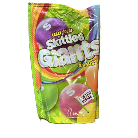 SKITTLES GIANTS CRAZY SOUR 132G (UK) - Yum At Hart